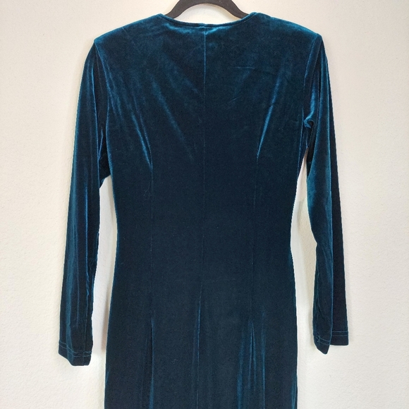 Vintage Robbie Bee Velvet Maxi Dress Size 6 - Picture 4 of 9